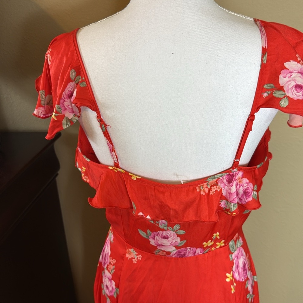 Altar'd State Red High-Low Ruffled Sundress size medium - Picture 6 of 10